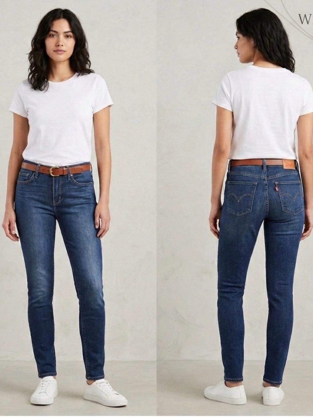EUC Levi’s Women Shaping Skinny Jeans Dark Wash 29 X 30 Tummy Control 5 Pocket - Picture 3 of 7